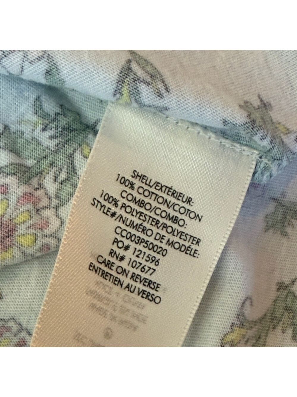 Alice + Olivia Floral Short Sleeved Top Size Small *Flawed* - Picture 9 of 9